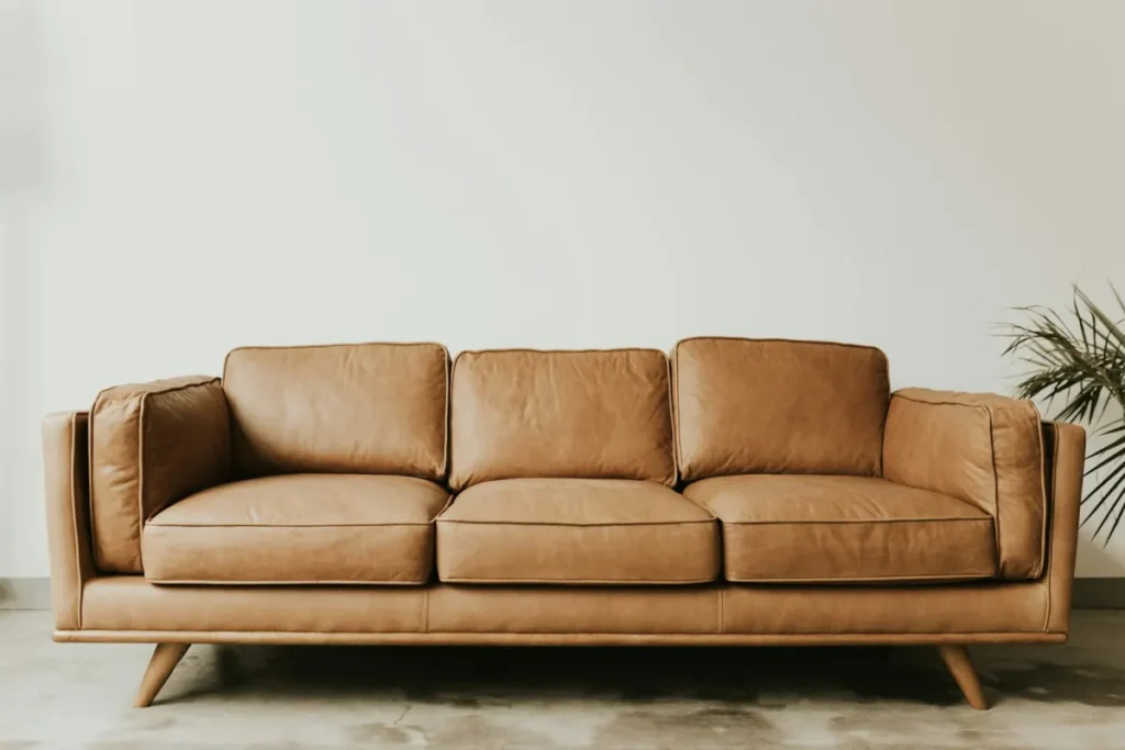 Divan lëkure "Cognac"