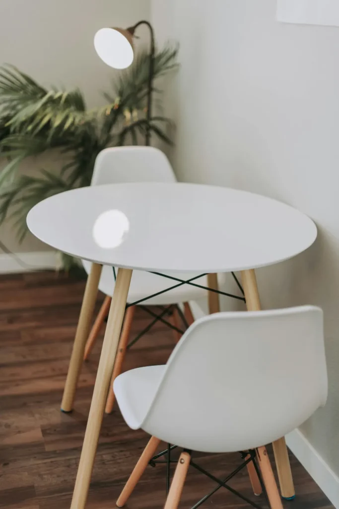 Set "Nordik" i rrumbullakët Ø90 + 4 karrige